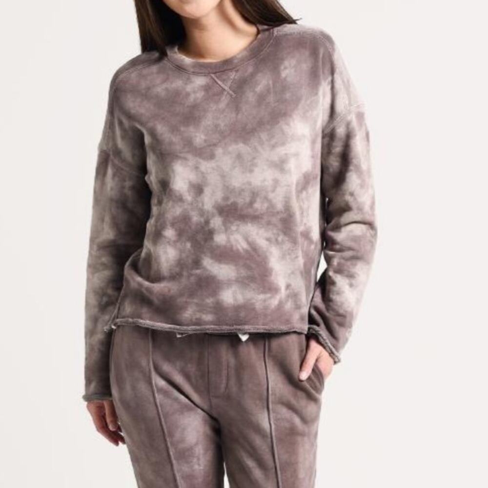ATM  TIE DYE FRENCH TERRY Crewneck Long Sleeve SWEATSHIRT Medium